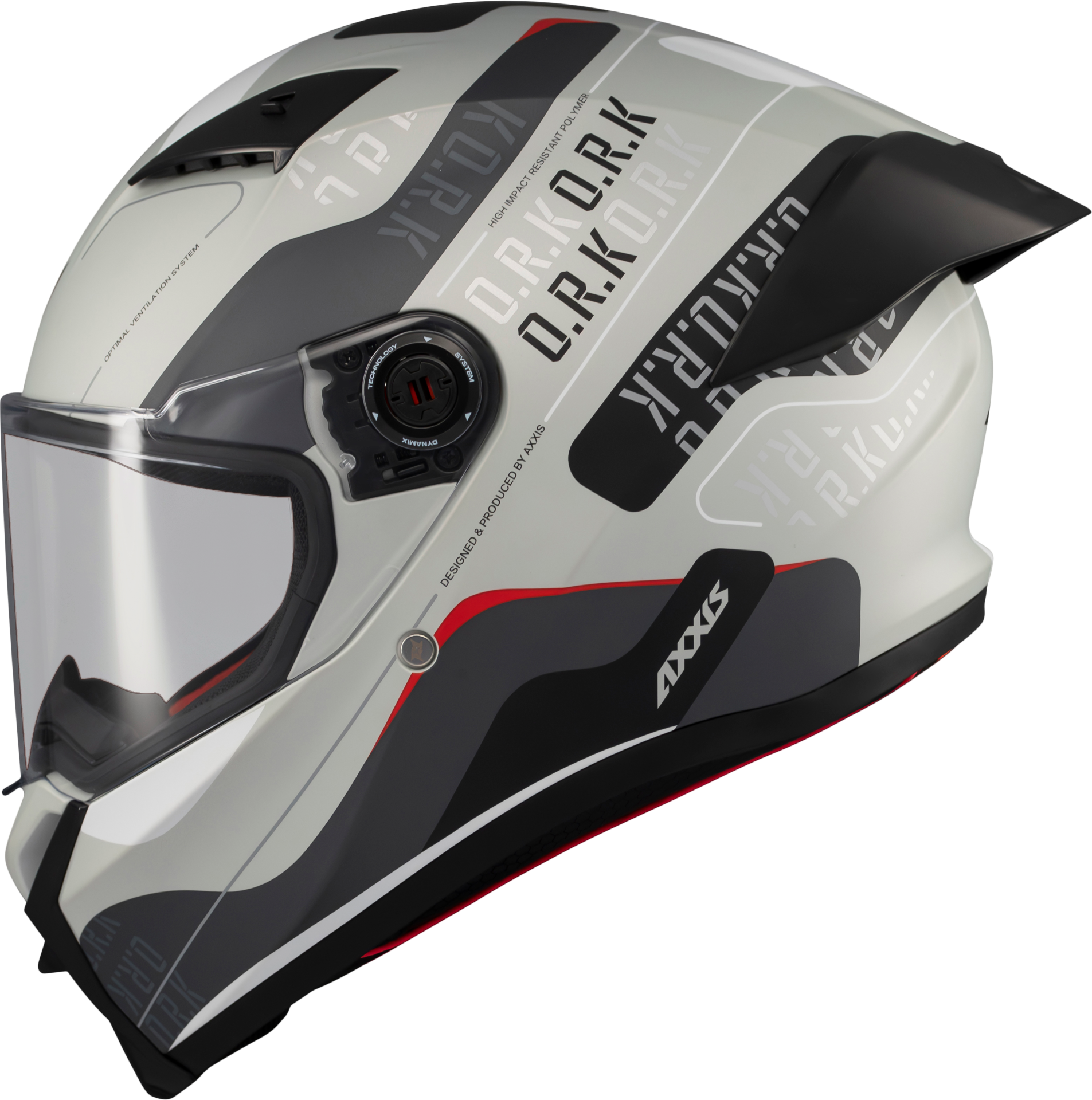 Axxis Fenix Ork Parlak Beyaz Gri