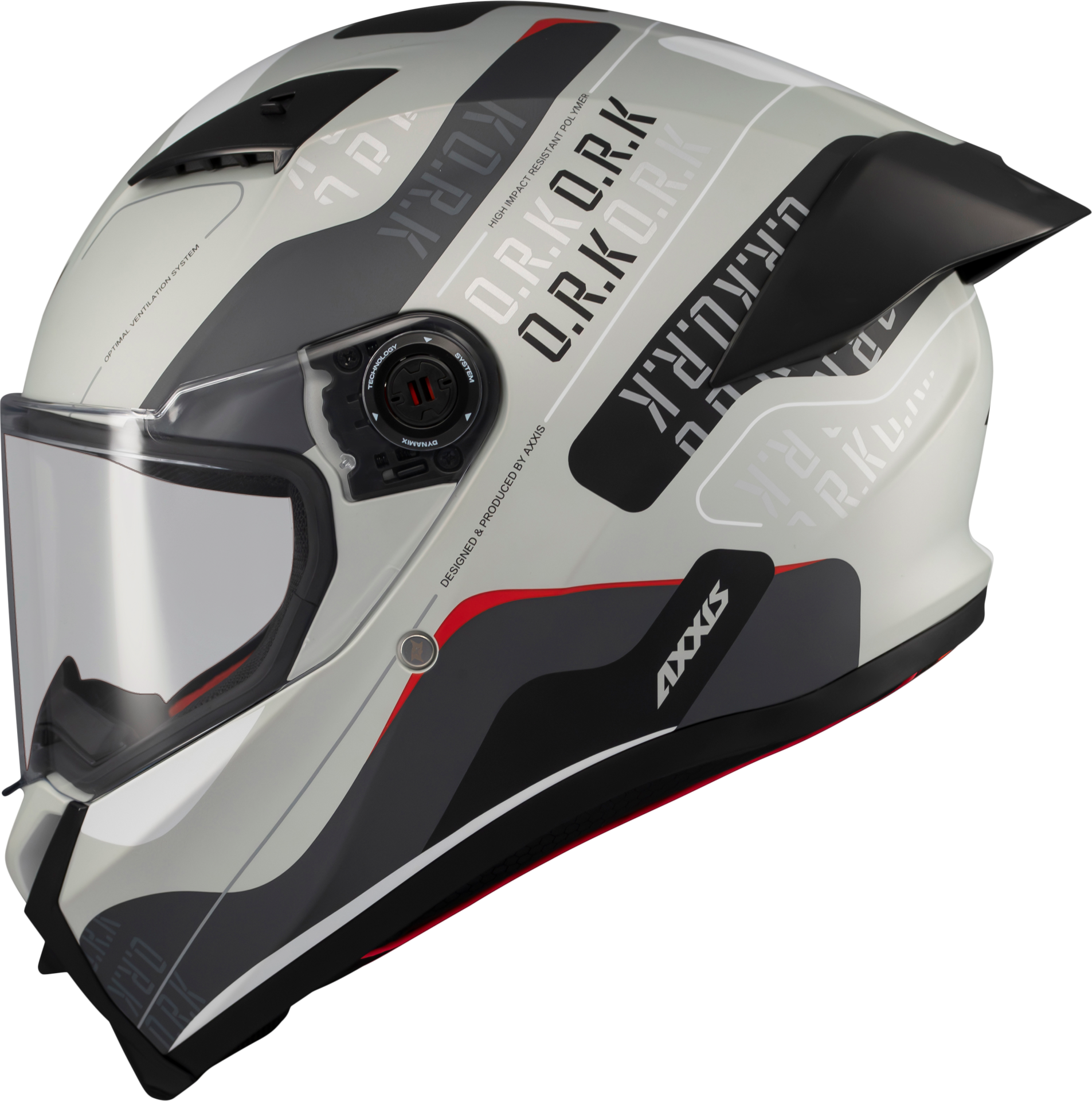 Axxis Fenix Ork Parlak Beyaz Gri