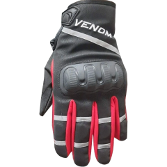 Venom 9010 Soft Shell - Kışlık Motosiklet Eldiveni / Kırmızı