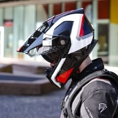 Caberg Tanami Scram Go Siyah Beyaz Kırmızı