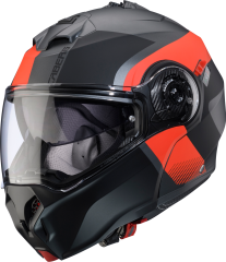 Duke Evo Indy Mat Metalik Gri/Fosfor Kırmızı/Siyah