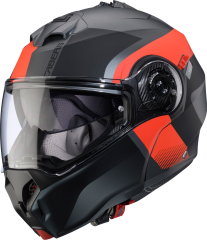 Duke Evo Indy Mat Metalik Gri/Fosfor Kırmızı/Siyah