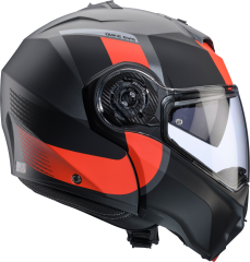 Duke Evo Indy Mat Metalik Gri/Fosfor Kırmızı/Siyah