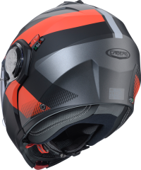 Duke Evo Indy Mat Metalik Gri/Fosfor Kırmızı/Siyah