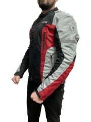 Venom Ceket Aır Racıng Açık Gri Kırmızı