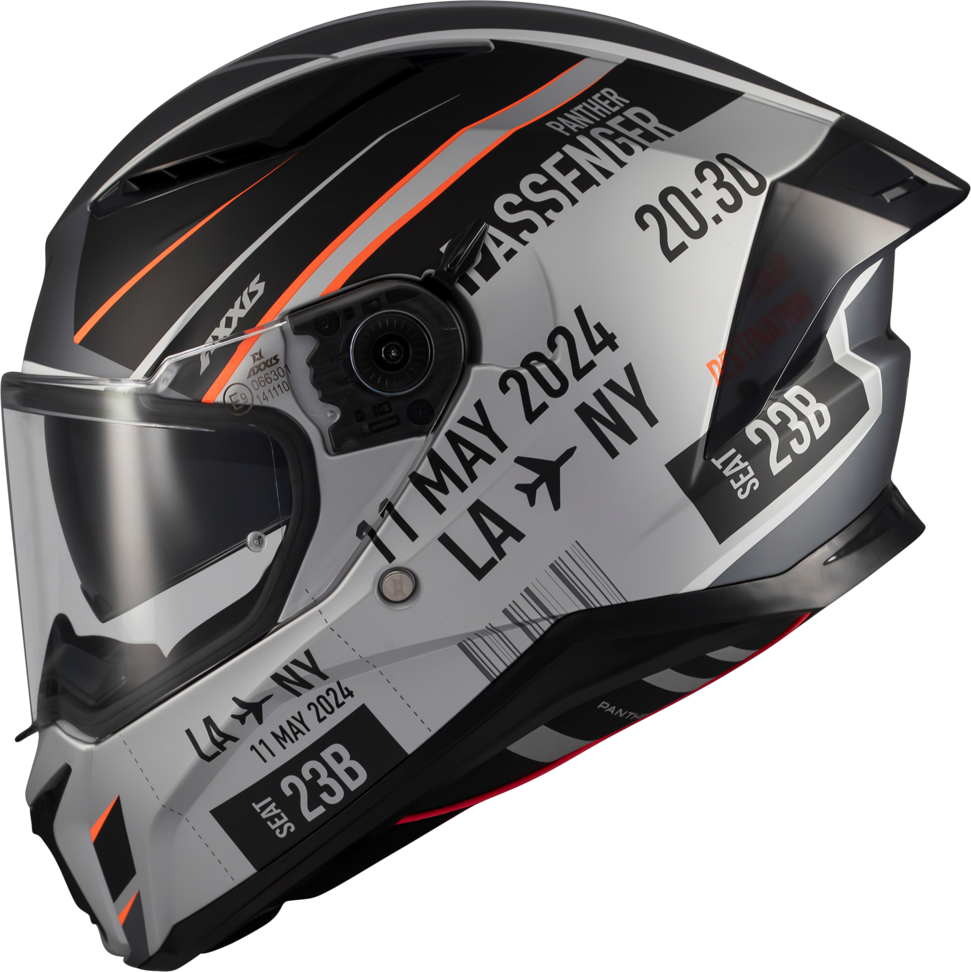 Axxis Panther Passenger Mat/Siyah/Gri