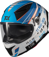 Axxis Panther Passenger Parlak/Mavi/Beyaz