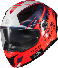 Axxis Panther Passenger Mat/Mavi/Kırmızı