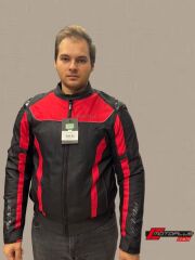 VENOM MOTOSİKLET CEKETİ RAPTOR HÖRGÜÇLÜ KIRMIZI-SİYAH