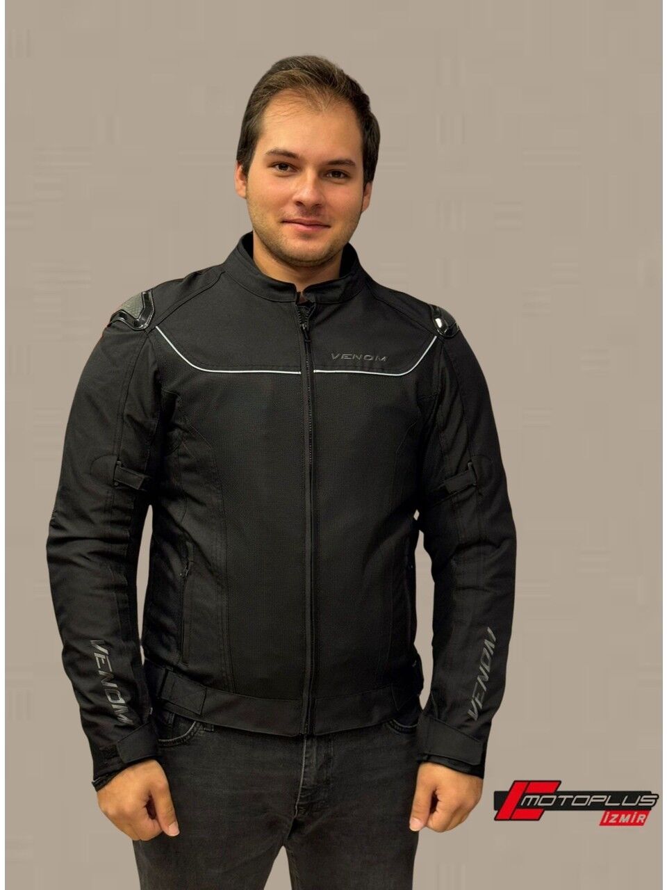 VENOM MOTOSİKLET CEKETİ RAPTOR HÖRGÜÇLÜ SİYAH