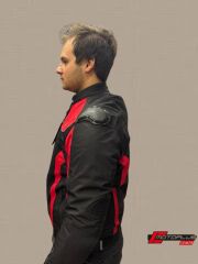VENOM MOTOSİKLET CEKETİ RAPTOR HÖRGÜÇLÜ KIRMIZI-SİYAH 6XL