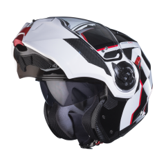 Caberg Duke Evo Move Siyah Beyaz Kırmızı