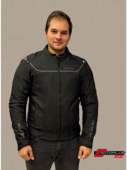 VENOM MOTOSİKLET CEKETİ RAPTOR HÖRGÜÇLÜ SİYAH 5XL