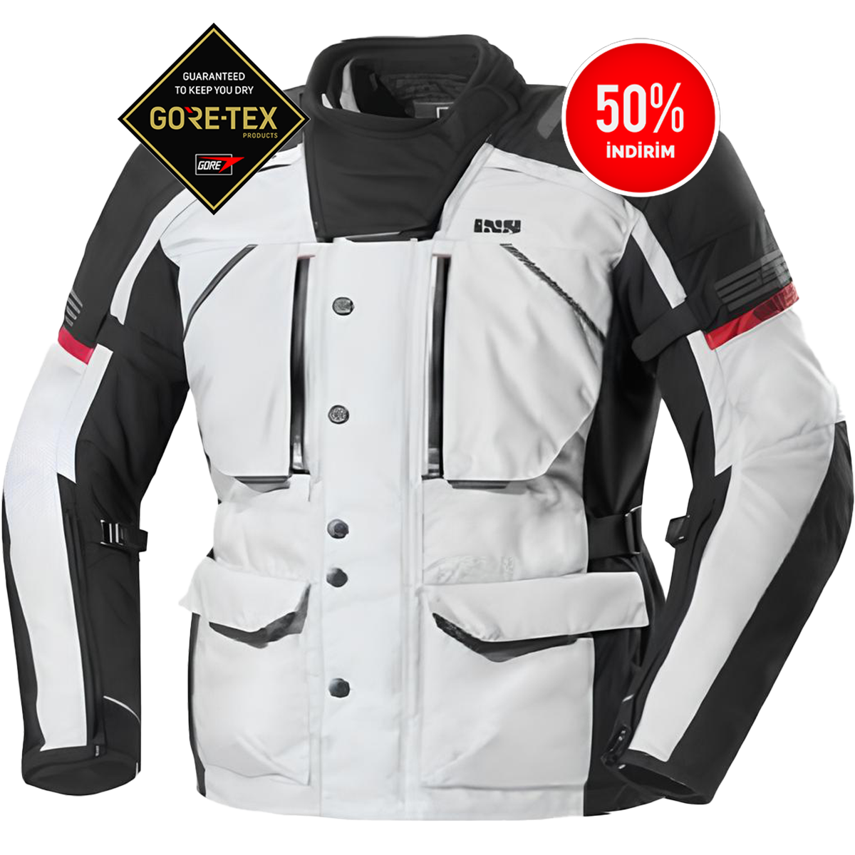 Ixs Nabor Gtx / Siyah-Gri-Kırmızı