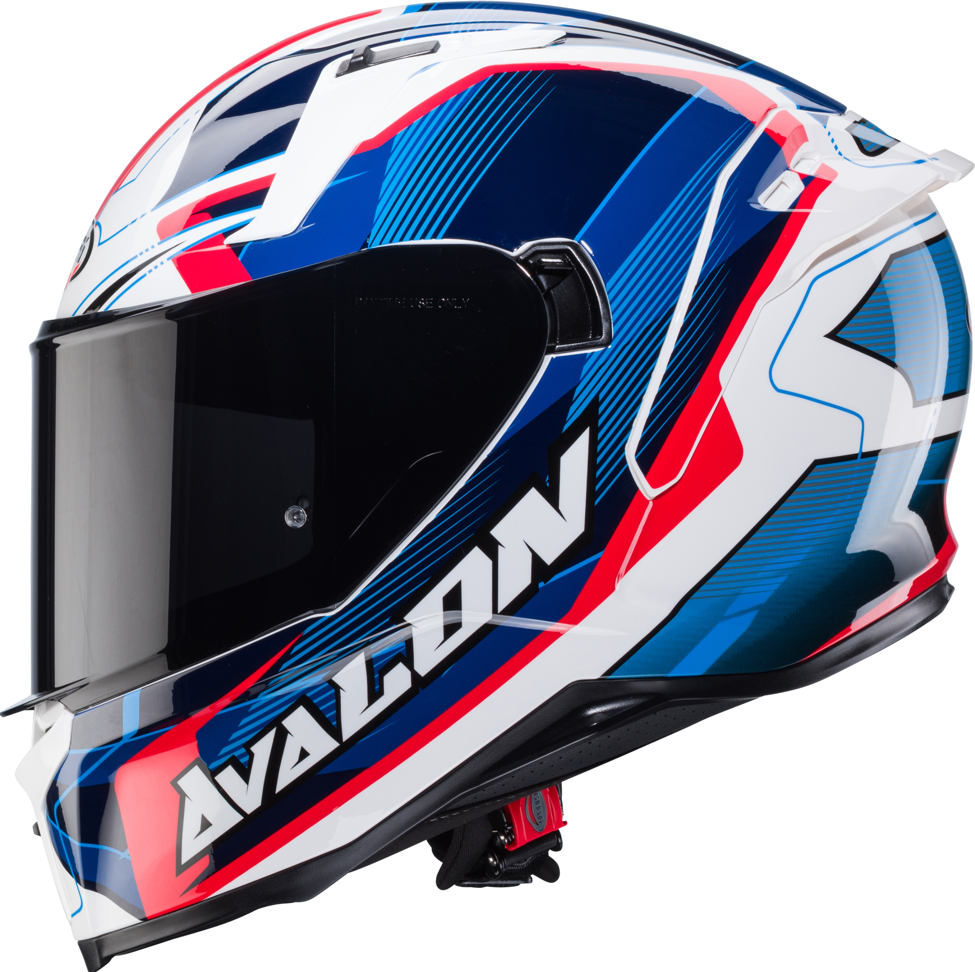 Caberg Avalon X Optic Beyaz Mavi Kırmızı