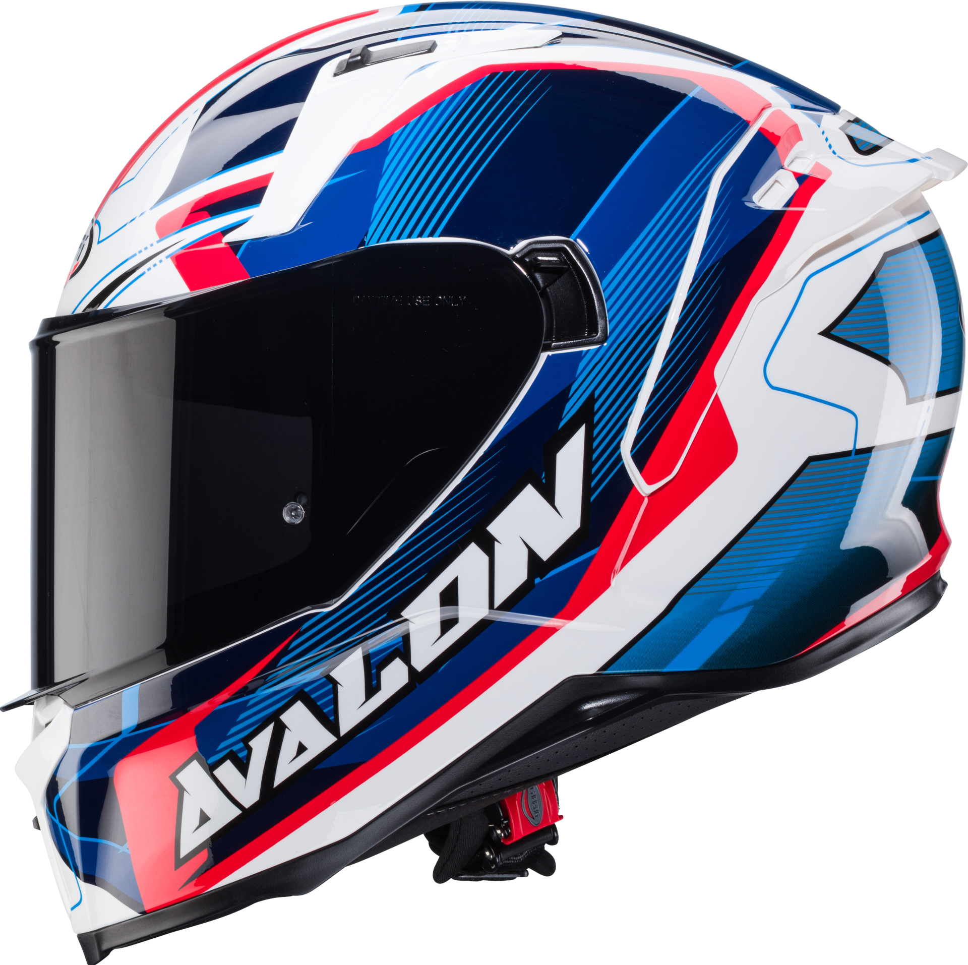 Caberg Avalon X Optic Beyaz Mavi Kırmızı