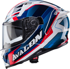 Caberg Avalon X Optic Beyaz Mavi Kırmızı