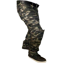 Tech90 Amanos Kevlar Kot Motosiklet Pantolonu - Kamuflaj