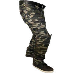 Tech90 Amanos Kevlar Kot Motosiklet Pantolonu - Kamuflaj