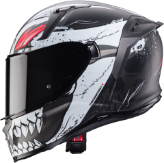 Caberg Avalon Punk Mat Gri Siyah Kırmızı