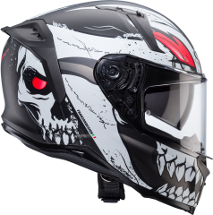 Caberg Avalon Punk Mat Gri Siyah Kırmızı