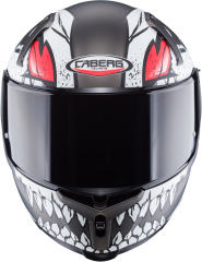 Caberg Avalon Punk Mat Gri Siyah Kırmızı