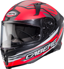 Caberg Avalon Kira Mat Siyah Gri Fosfor Kırmızı Beyaz