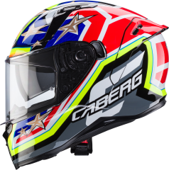 Caberg Avalon Track Siyah Fosfor Sarı Fosfor Kırmızı Mavi