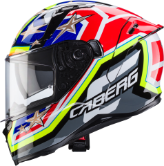 Caberg Avalon Track Siyah Fosfor Sarı Fosfor Kırmızı Mavi