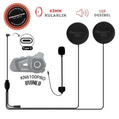 KN Master KN6100 PRO Açık Kask Kulaklık Seti