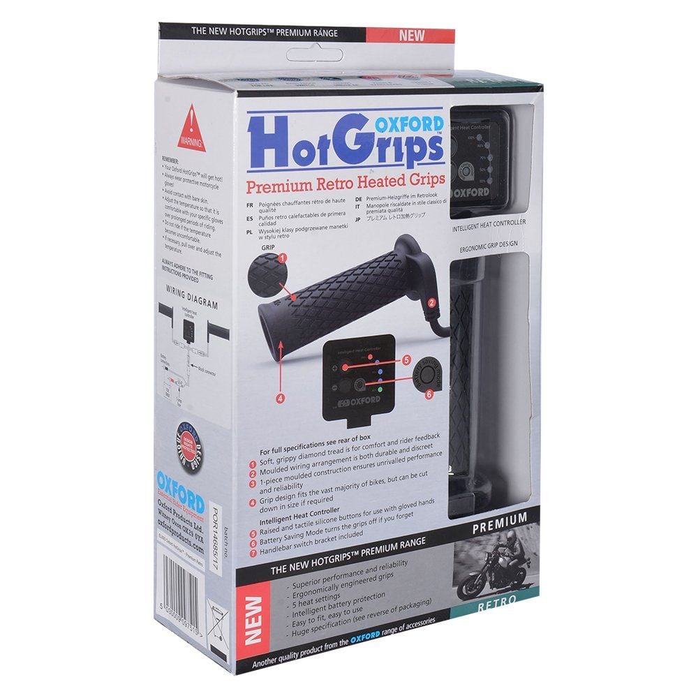 Oxford HotGrips Premium Elcik Isıtma - Retro - EL693