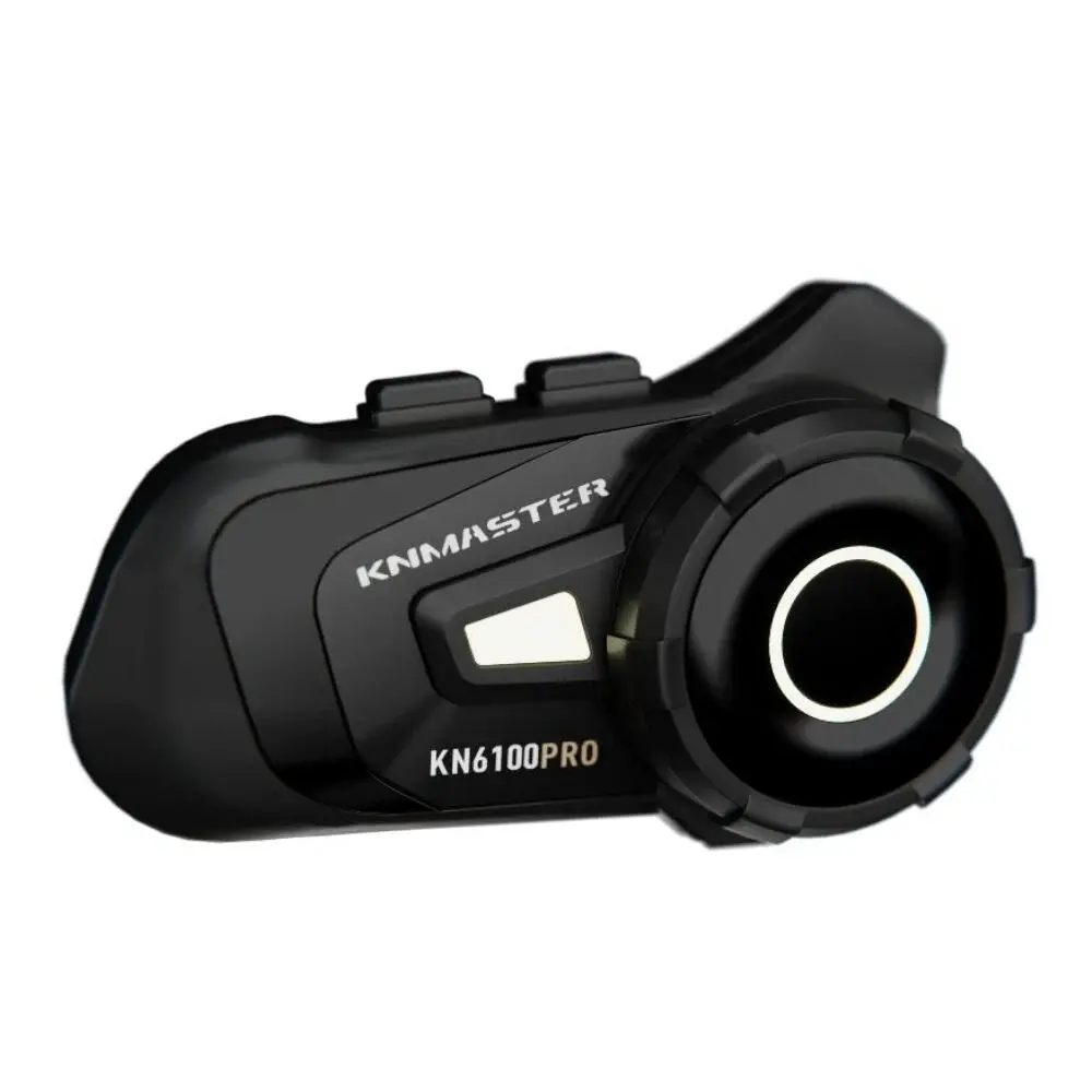 KN Master KN6100 PRO Motosiklet Kask İnterkom Bluetooth Kulaklık Seti Karbon Siyah