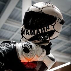 KN Master KN6100 PRO Motosiklet Kask İnterkom Bluetooth Kulaklık Seti Karbon Siyah