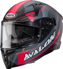 Caberg Avalon Optic Mat Siyah Gri Kırmızı