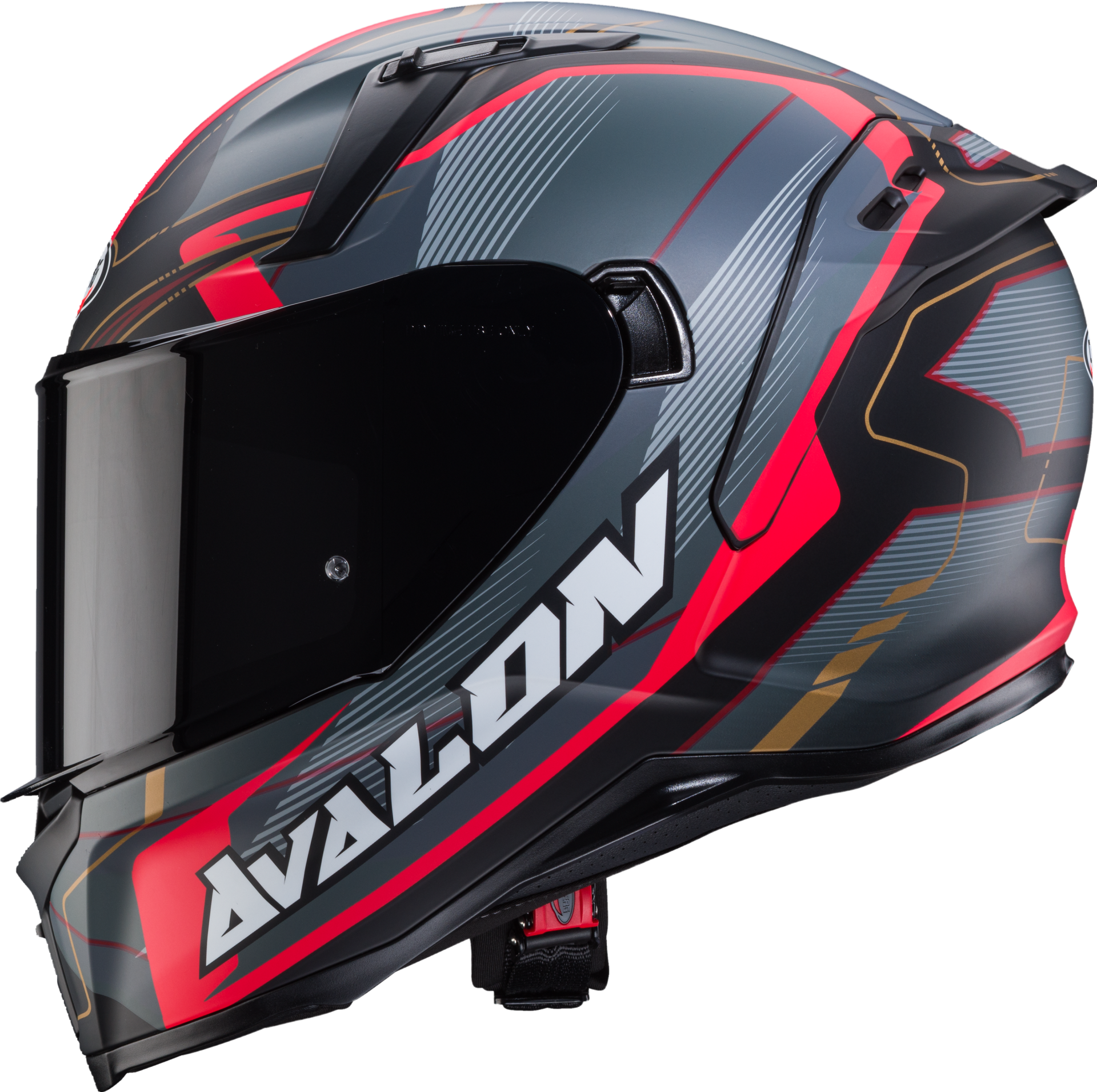 Caberg Avalon Optic Mat Siyah Gri Kırmızı