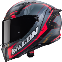 Caberg Avalon Optic Mat Siyah Gri Kırmızı