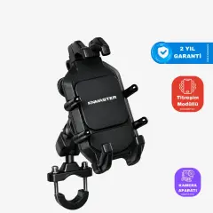 KN Master TT-860WU Kablosuz Şarjlı Titreşim Önleyicili Motosiklet Telefon Tutucu