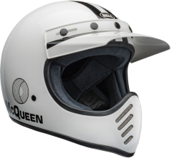 Moto-3 Steve McQueen Any Given Sunday Gloss Siyah Beyaz