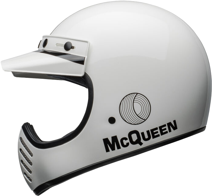 Moto-3 Steve McQueen Any Given Sunday Gloss Siyah Beyaz