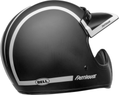 Moto-3 Fasthouse Old Road Siyah Beyaz