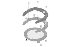 PRO Depo Halkası  - Siyah - Vidasız - TRT.00.787.12700/B