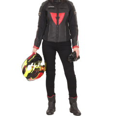 Tech90 Arya Kevlar Kadın - Kot Motosiklet Pantolonu