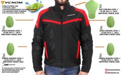 VENOM DYNAMIC PRO v2 CORDURA KIRMIZI