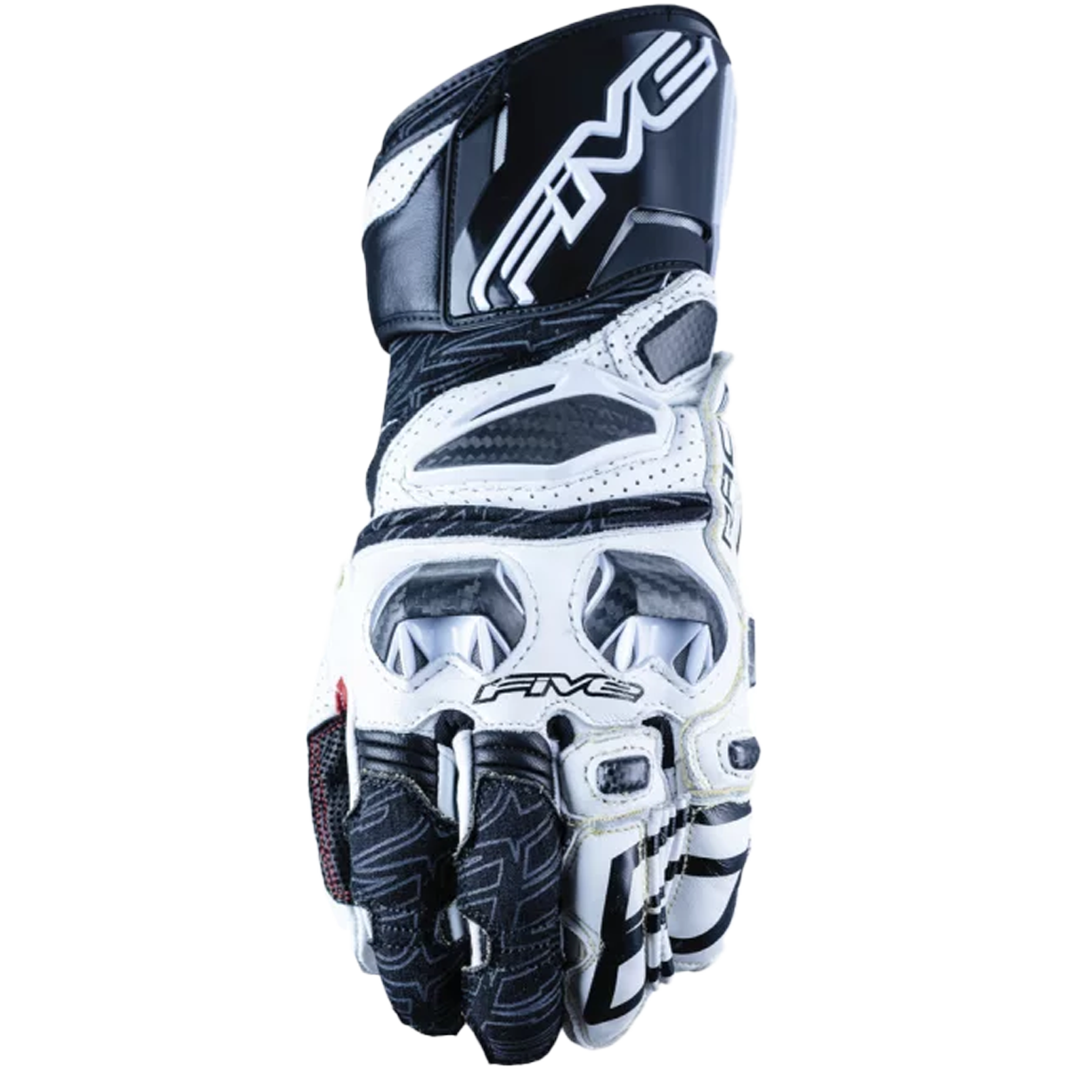 Five Gloves RFX Race - Siyah/Beyaz Yarış Eldiveni