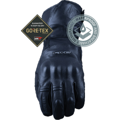 Five Gloves WFX Skin GTX - Siyah Su Geçirmez Kışlık Korumalı Deri Eldiven