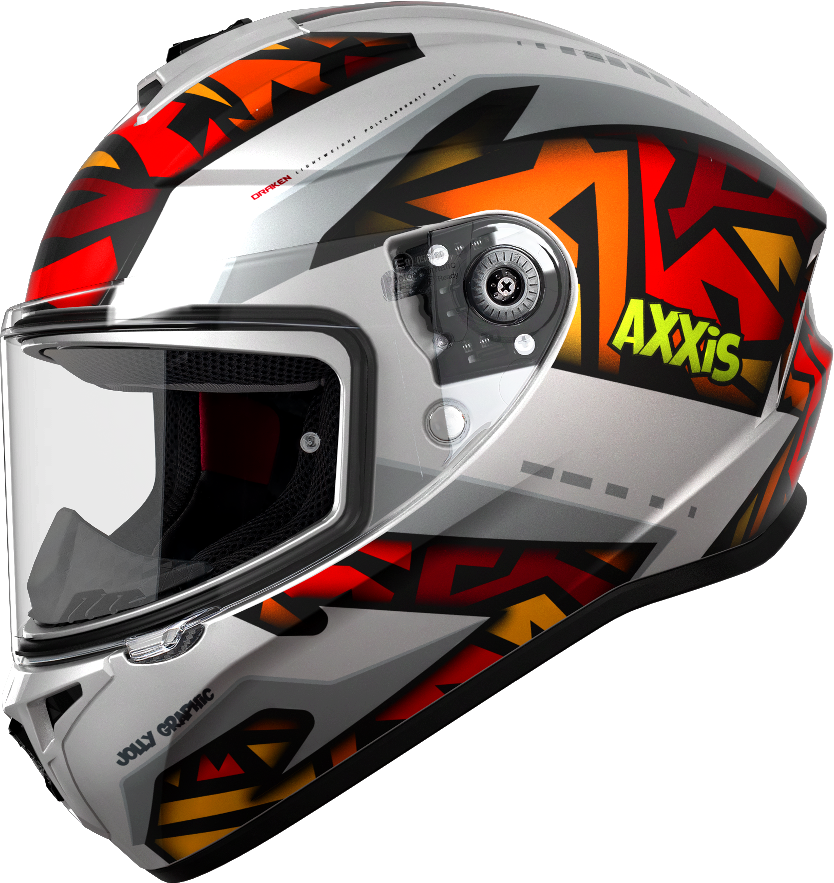 Axxis Draken S Jolly Mat Kırmızı Gri