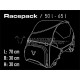 Tailbag Racepack ®. 1680 Ballistic Naylon Siyah. 50 L - 65 L. BC.HTA.00.302.10000 Kuyruk Çanta