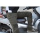 TECH90 Kevlar Kot Madra Haki Yeşil Kanvas Korumalı Motosiklet Pantolonu
